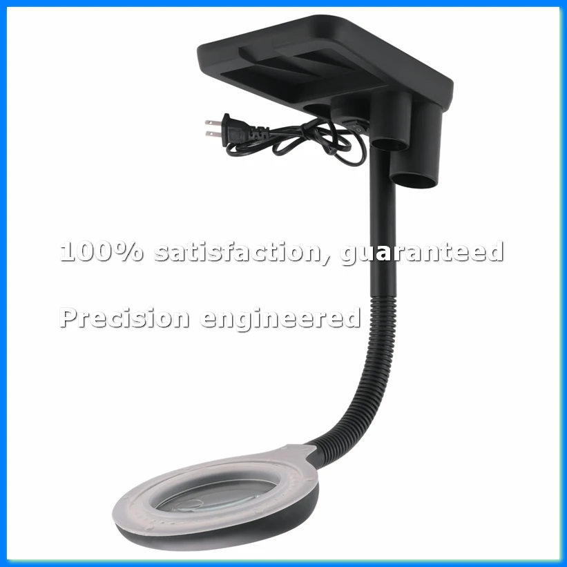 2PackX(LED Magnifying Lamp 5X 10X Magnifier with Light Table and Desk Lamp Floor Stand Adjustable)