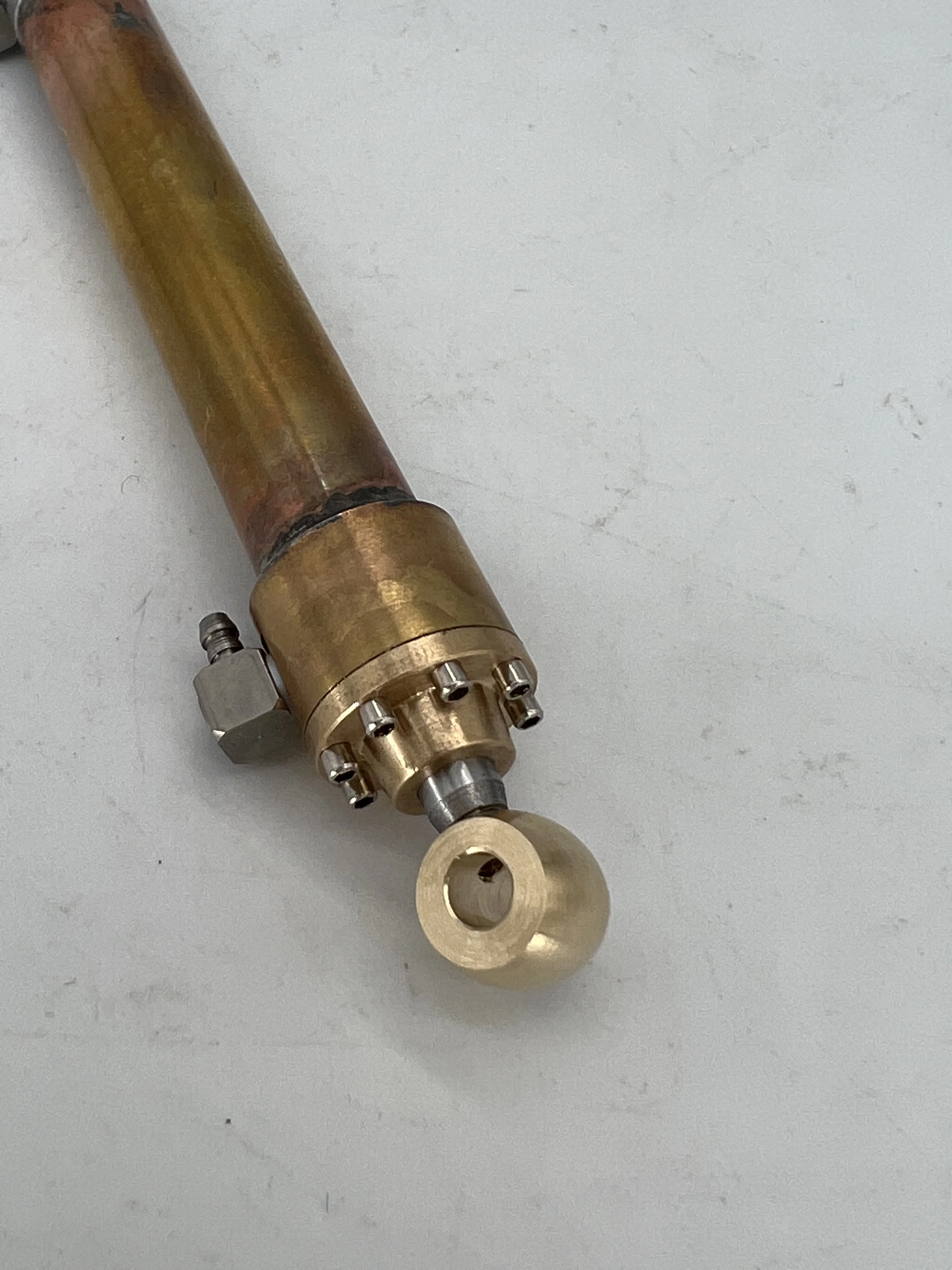 12mm Outside  Diameter Brass Oil Cylinder 30mm/ 60mm Stroke For 1/14 1/16 1/18 RC Hydraulic Model Accessories