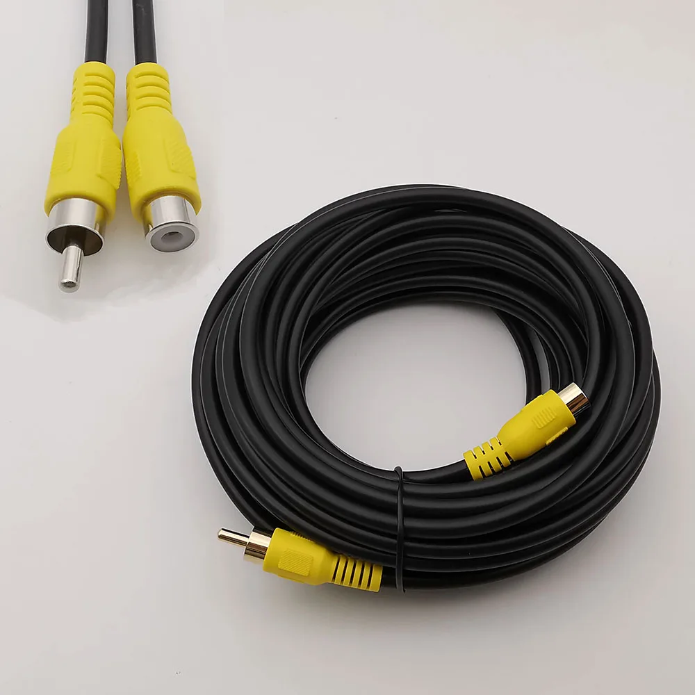 

1Pcs RCA Male to RCA Female Audio Video Extension Coaxial Cable Connector Audios Cables Cords RCA Plug Socket 1.5/3/5/10 Meters