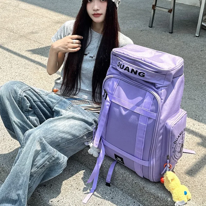 Large Capacity Outdoor Sports Backpack Tide Brand Skateboarding Backpack Men's and Women's Same School Bag Short Trip Bag