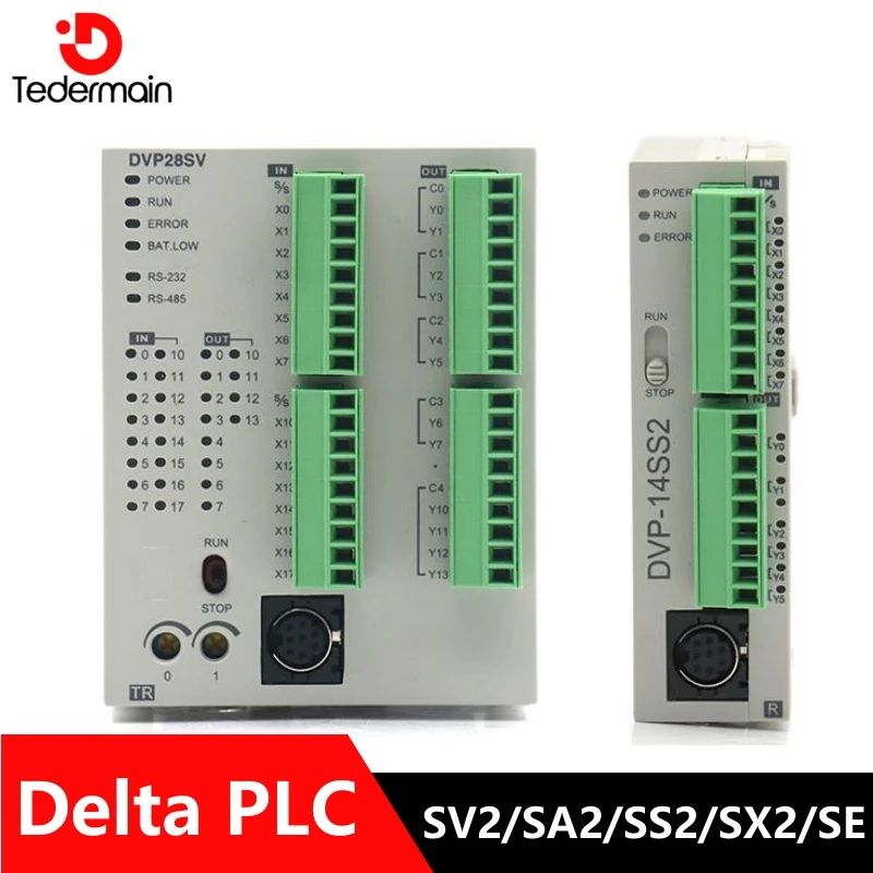 Delta PLC DVP SA2 SE SS2 SX2 SX2 Series DVP12SS211S DVP14SS211R DVP28SS211T DVP20SX211R DVP28SA211T DVP24SV11T2 DVP26SE211R