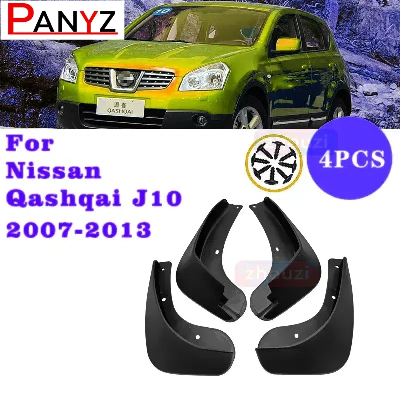 

Car Mud Flaps For Nissan Qashqai / +2 / Dualis 2007-2013 J10 Splash Guards Mud Flap Mudguards Fender 2008 2009 2010 2011 2012