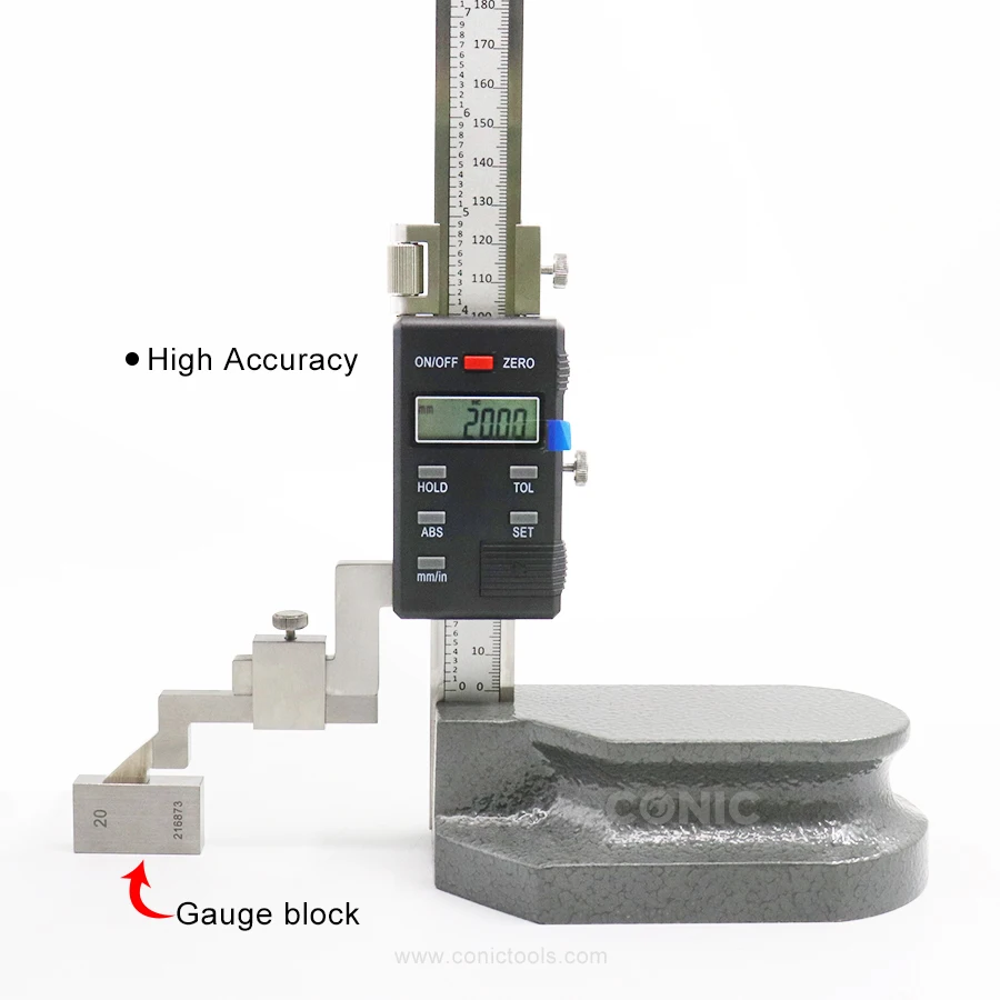 300mm/500mm/600mm/1000mm Electronic Height Gage LCD Display Vernier Height Calipers Digital Height Gauge