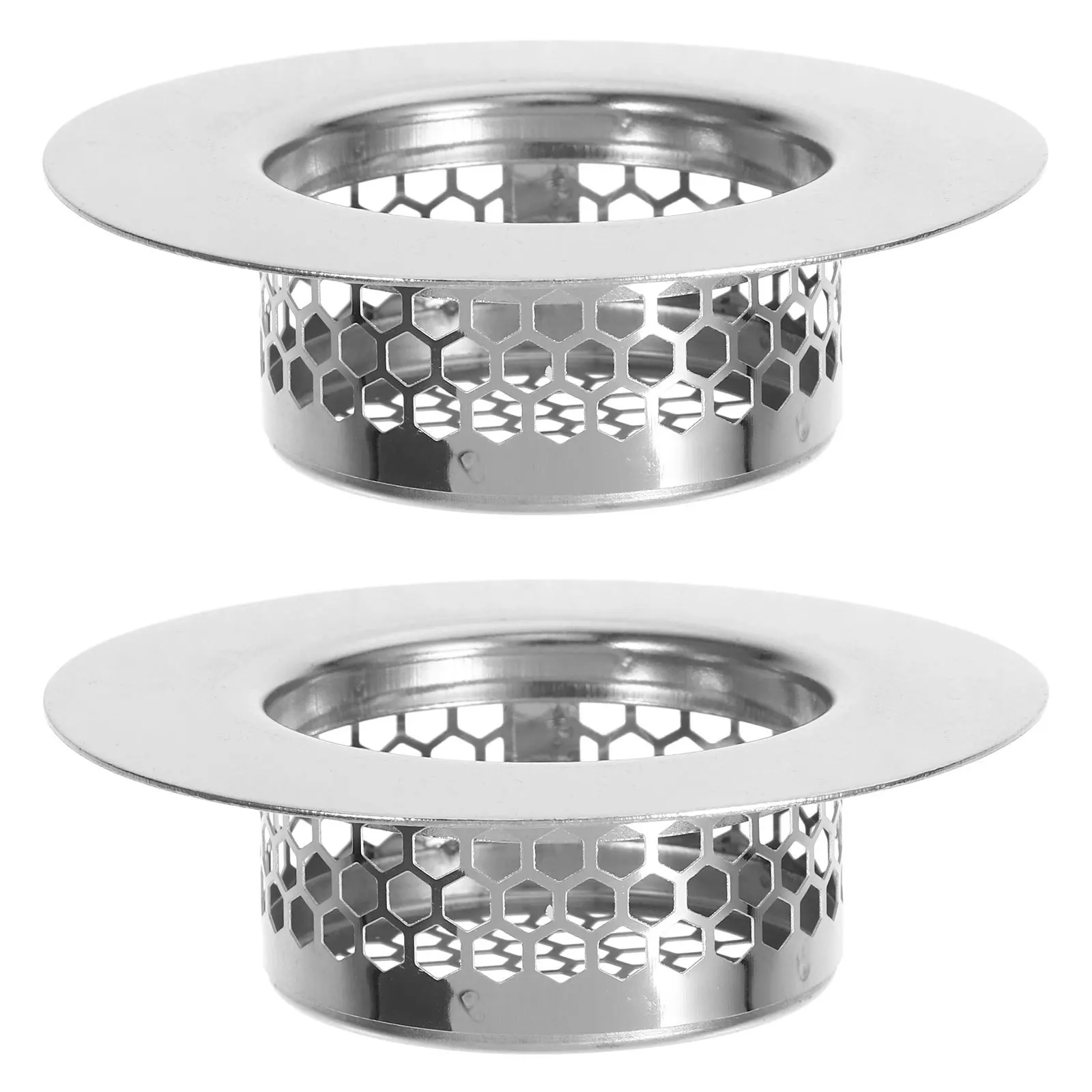 2 قطعة الفولاذ المقاوم للصدأ استنزاف الشعر الماسك المطبخ بالوعة الحمام مصفاة حوض الاستحمام مكافحة تسد مرشح شبكي Rv دش الطابق