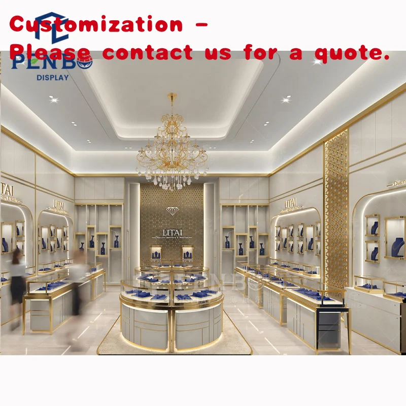 

На заказ. Роскошный ювелирный магазин, витрина, счетчик, изысканное ожерелье, витрина, декор, ювелирные изделия на заказ, интерьер магазина часов Desi