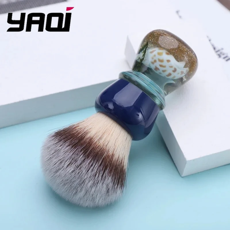 2026 YAQI Wet Shaving Brush Atlantis 24mm Synthetic Hair Mens Shaving Brush Collectibles Birthday Gift For Boyfriend