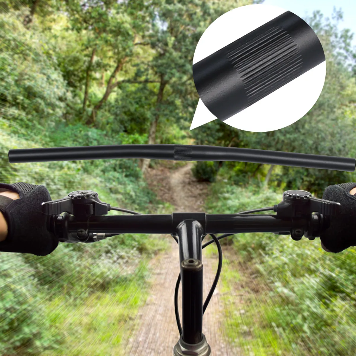

25.4mm Aluminum Alloy Straight Handlebar Flat Bike Bar Fixed Gear Optimized Narrow Design Premium Surface Treatment City Cycling