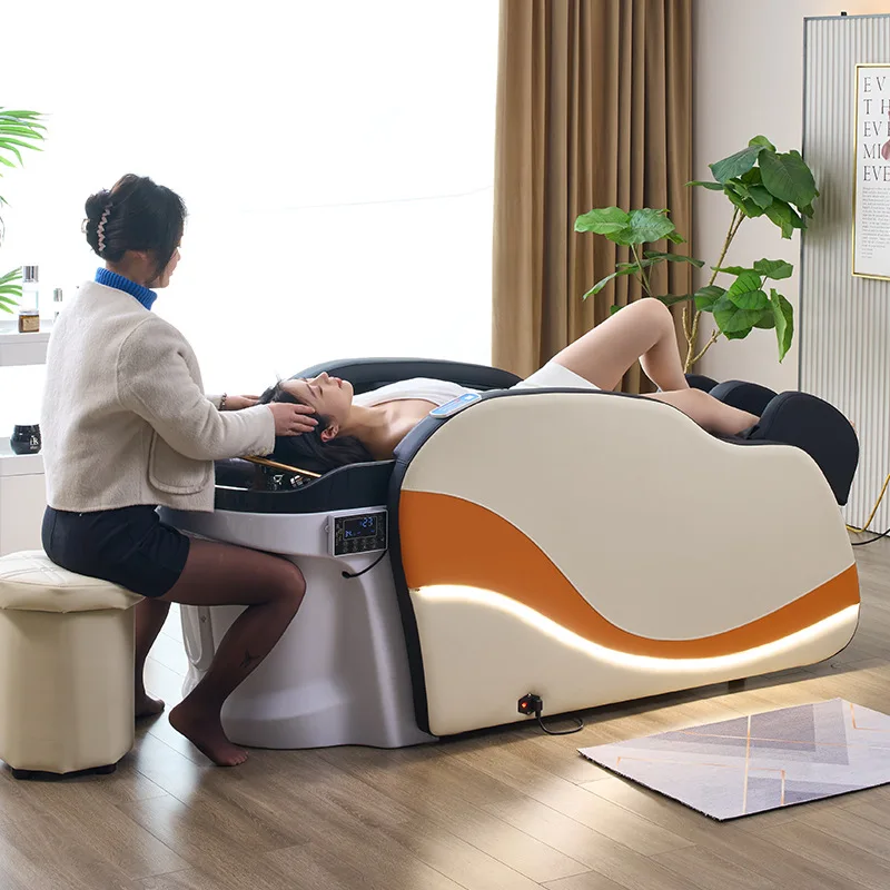 

Comfort Fully Automatic Shampoo Chairs Integrated Electric Intelligent Function Shampoo Chairs High-end Thai Furniture Cadeira