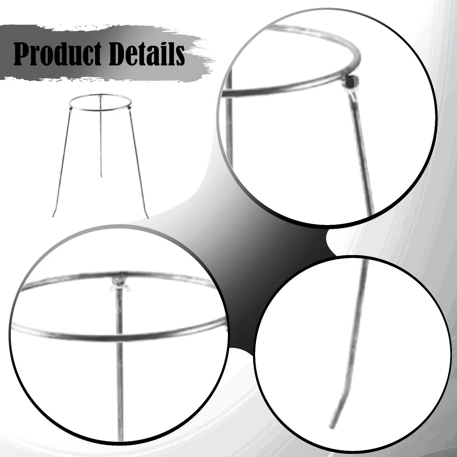 Efficient Leaf Bag Holder Foldable Design Durable Waste Bag Stand for Garden Trash Compactor Outdoor Activities