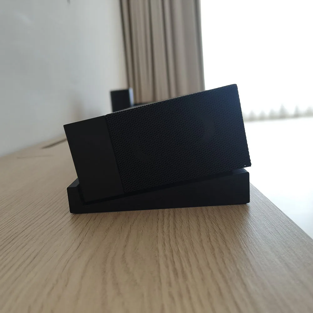 8 Degree Soundbar Riser Tilt Up Stand Acoustic Elevator Base for Better Soundstage & Audio Enhancement