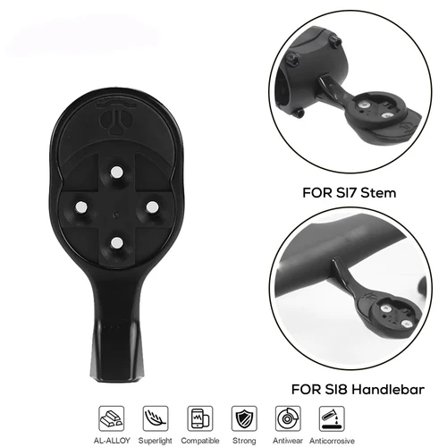 Sin logotipo para SL8/SL7 soporte para cronómetro de ordenador soporte de bicicleta GPS para Garmin GoPro Bryton Wahoo aleación de aluminio