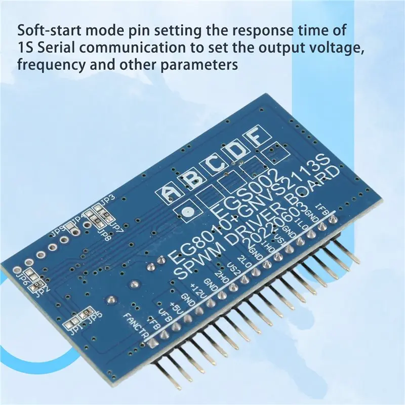 1 Piece 5V DC-AC Pure Sine Wave Inverter SPWM Driver Board EGS002 12Mhz Crystal Oscillator EG8010 + IR2113 Driving Module-A68E