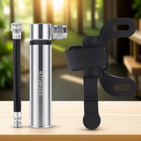 Portable 120 PSI High Pressure Mini Ultralight Bike Pump for Presta Schrader Valves Ideal for Bicycle Tires
