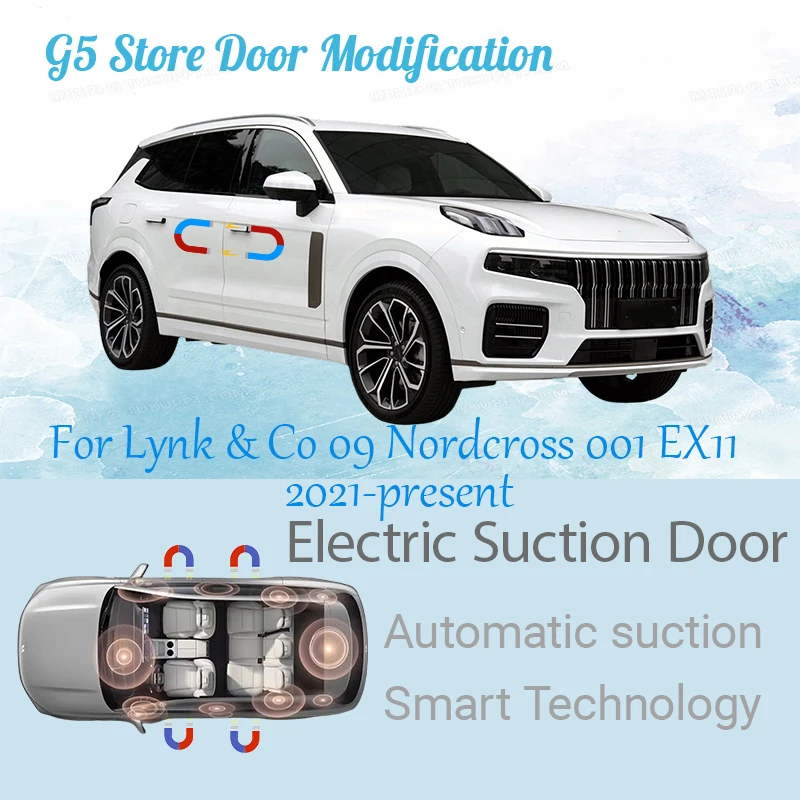 For Lynk & Co 09 Nordcross 001 EX11 2021-present Car Electric Suction Door Power-assisted Closing Door Soft-close Function