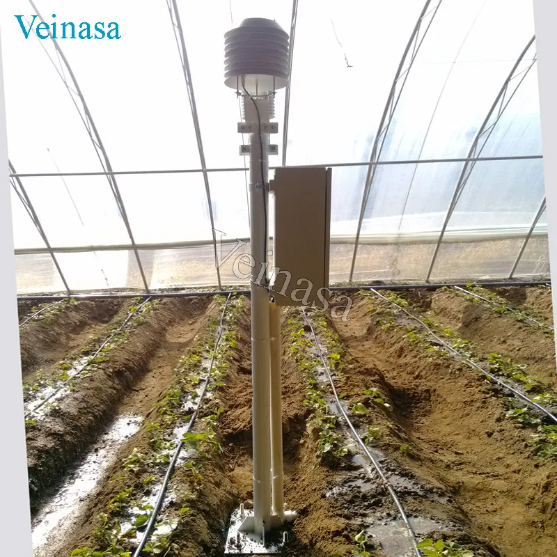 Veinasa GAWS00X Greenhouse Automatic Weather Station with GPRS Wireless Transmission and Free Cloud Platform
