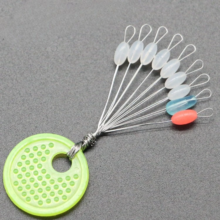 

Набор из 100 прозрачных силиконовых стопоров-бобов (7+2) в форме оливы для рыбалки, предотвращающих запутывание, аксессуары для снастей