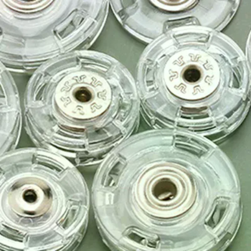 Botones Cierre Transparente Invisible para Ropa