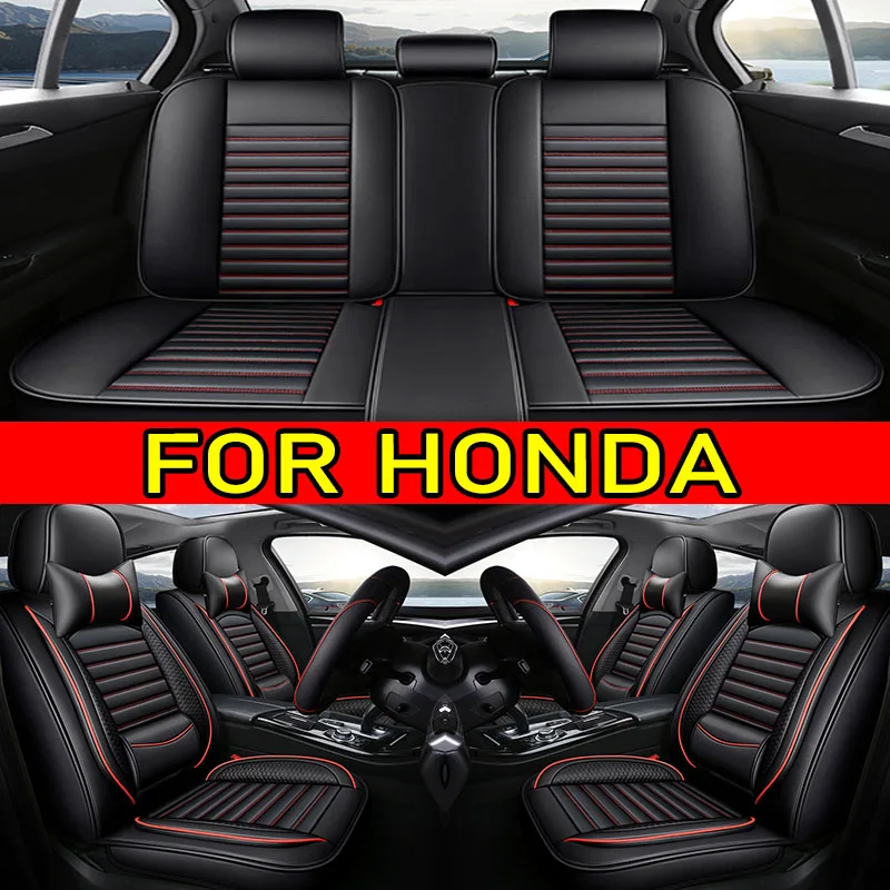 

Чехлы на автомобильные сиденья FOR HONDA из искусственной кожи водонепроницаемые, износостойкие, мягкие и удобные1