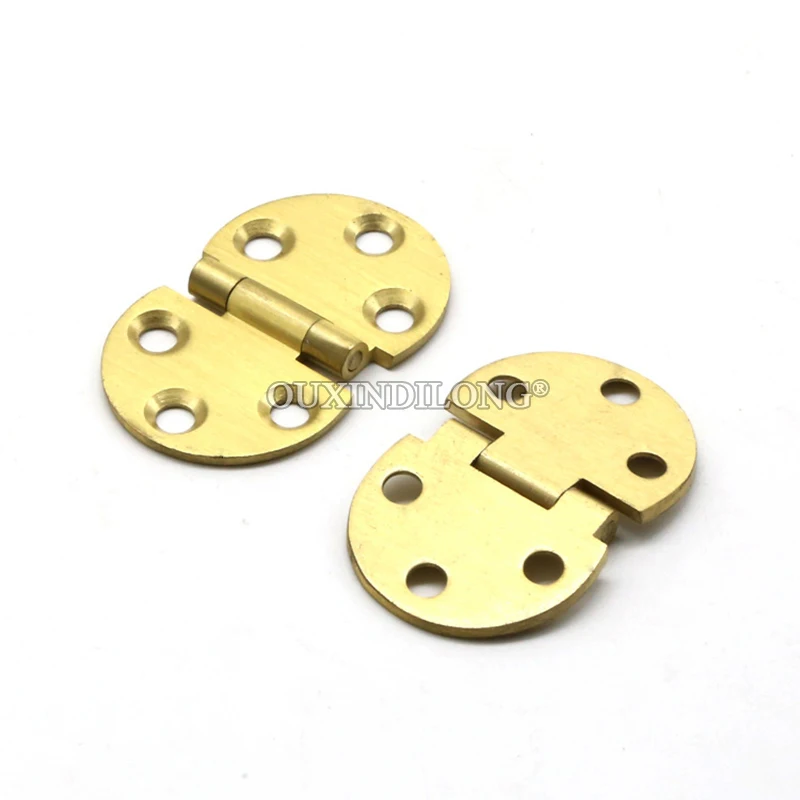 Brand New 20PCS Mini Solid Brass Butler Tray Flap Hinges 47X30mm 180° Folding Table Hinges Portable Dinning Table Flip Hinges