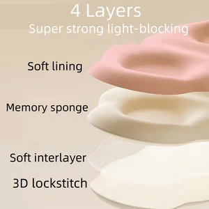 Breathable Memory Foam Eye Mask Glass with 3D Sleeping Sleep Mask Sleep Solution Perfect for Travel Relaxation Insomnia 10 Main Sales Sale for Sleep - №2