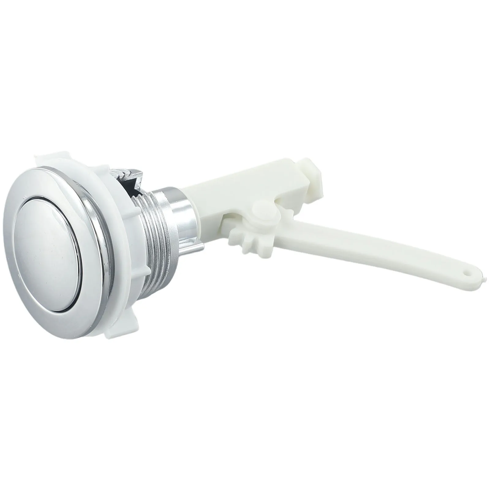 Single Flush Button 38mm ABS Bathroom Toilet Push Silver Public Places Single Button Design While Saving Water