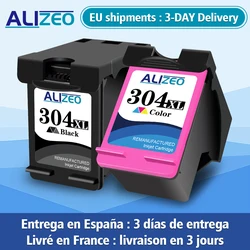 Alizeo-cartucho de tinta remanufacturado para impresora HP304, para HP Deskjet ENVY Officejet 304, 2600, 2630, 3723, 3724, 3730, 3732, 3752, 3755, 3758 XL