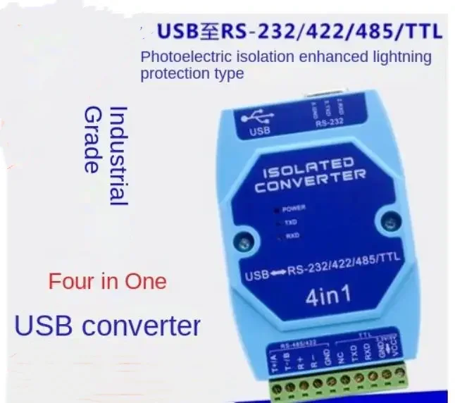 

Optically Isolated USB to Rs485 422 232 Interface Industrial Grade Lightning Protection USB to Serial Converter