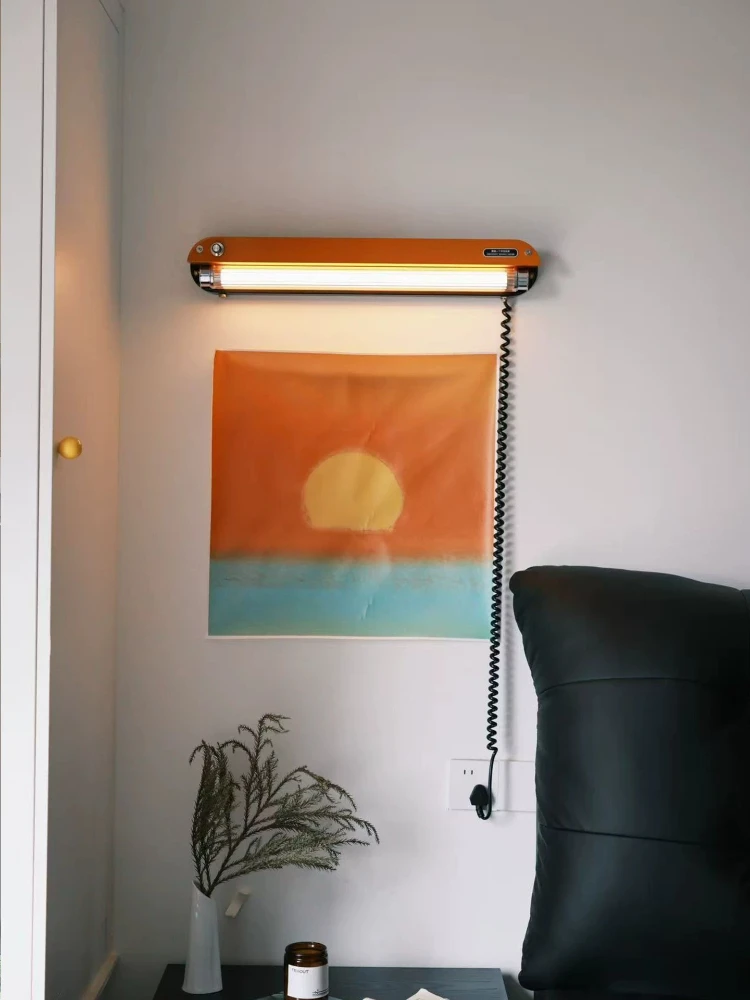 Retro Industrial Mechanical Style Wall Lamp knob switch Indoor Warm Decor Lamp Art Makeup Lamp Bedside Wall Light Cafe Desk
