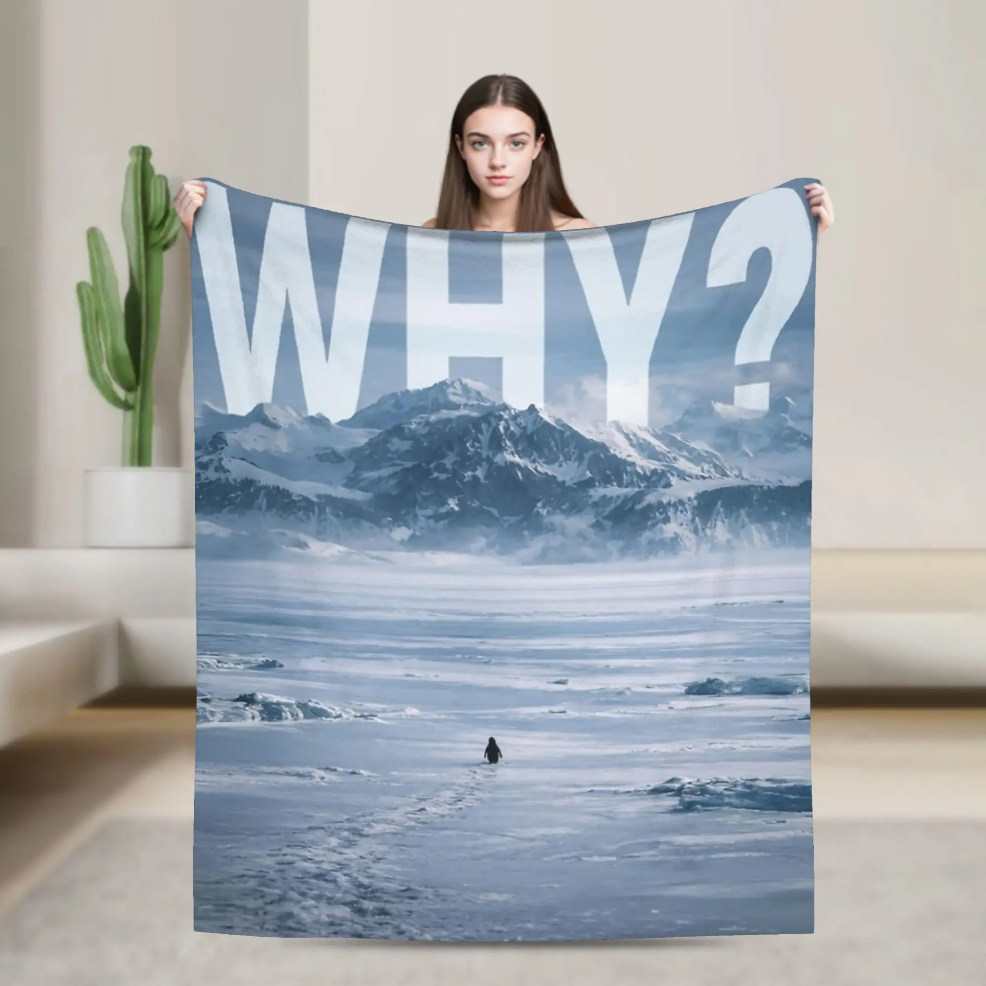 Nihilist Penguin Meme But Why Blanket Coral Fleece Plush  Super Soft Throw Blanket for Bed Bed Rug