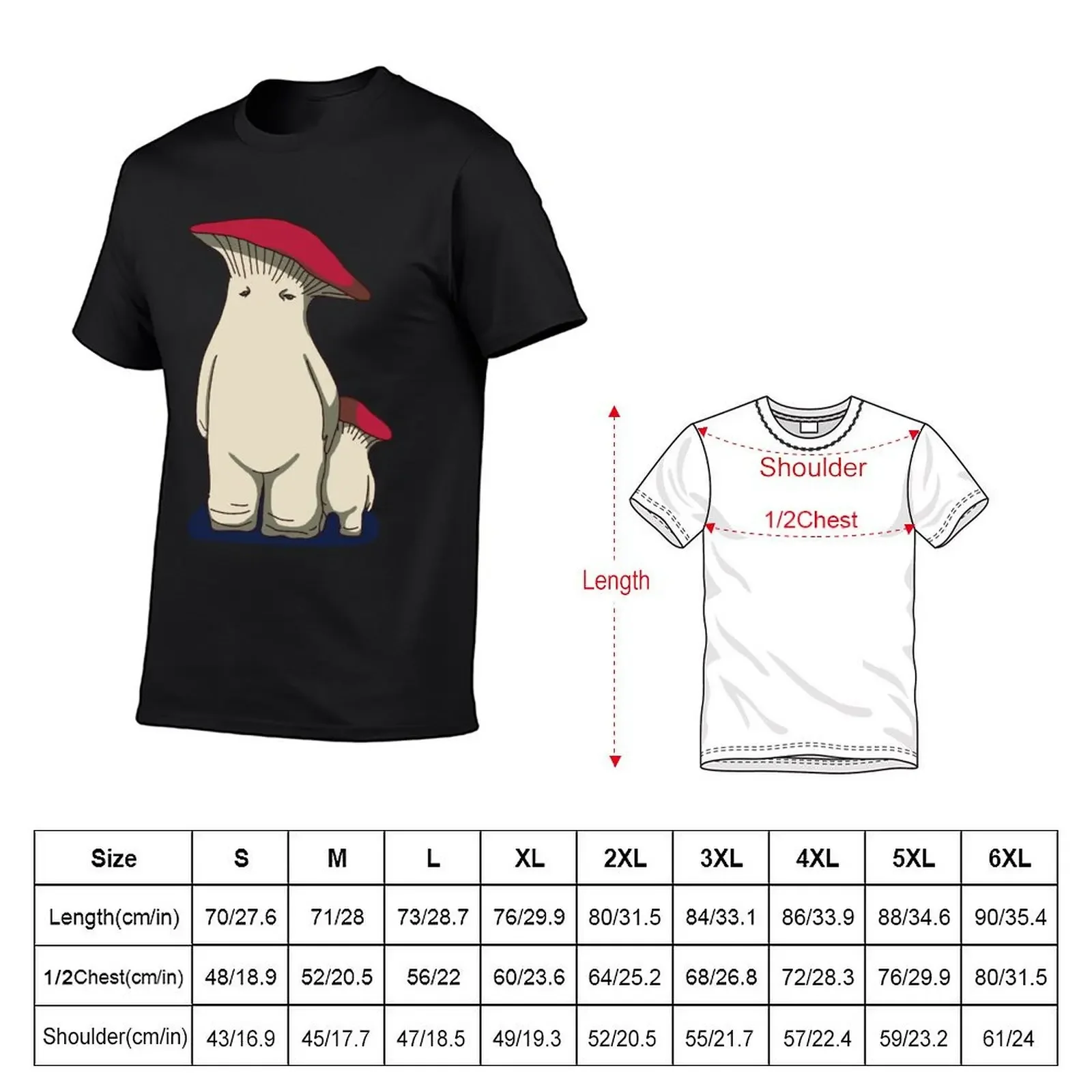 Mushroom Parent and Child T-Shirt tops shirts graphic tees mens plain t shirts