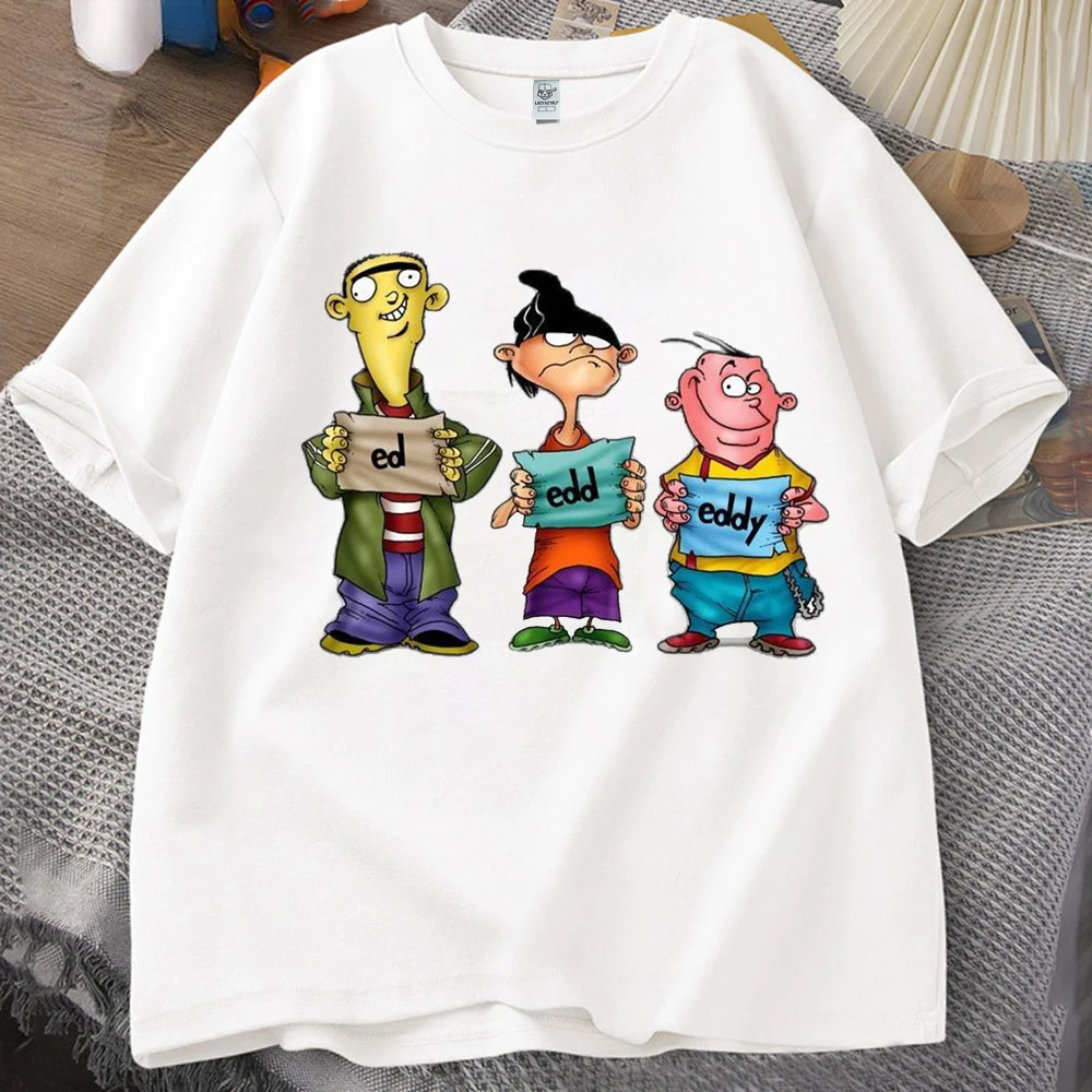 إد ، إد ن إيدي مان تي شيرت إد ، إد ن إيدي تي شيرت مطبوع إد ، إد ن إيدي 90's مضحك تي شيرت الكرتون الشكل الجرافيك تي شيرت #3