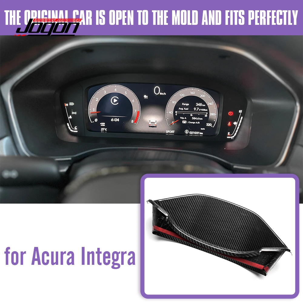 Real Dry Carbon Fiber Dashboard Hood Speedometer Cover Interior Accessories For Acura Integra Type S A-spec 2022+