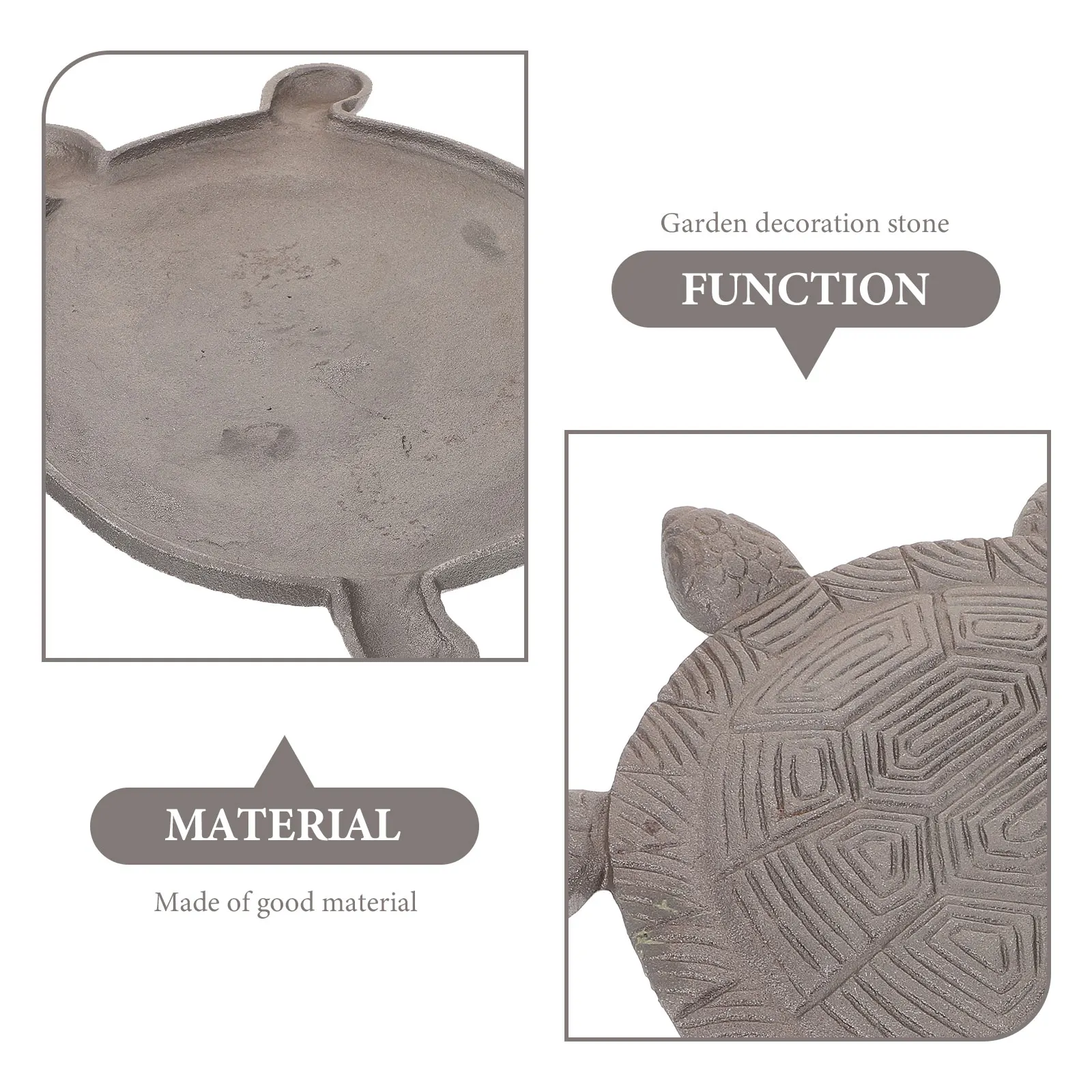 

Garden Stepping Stone Tortoise Shaped Decorative Outdoor Lawn Pathway Step For Walkway Durable Cement Stones Backyard