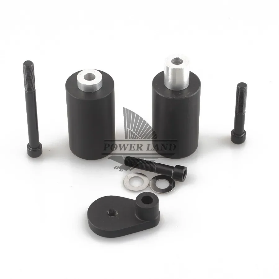 

1 комплект, черная защита от падения для мотоцикла, часть Delrin, слайдер, противоударная рама, колпачки для Suzuki GSX-R 600 750 2000-2003