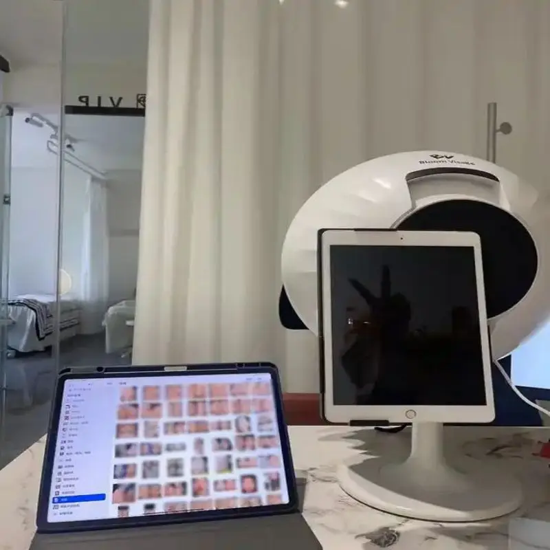 인기 AI 지능형 피부 분석기, 피부 건강 평가, 3D 얼굴 피부 분석 기계, 수분 분석기