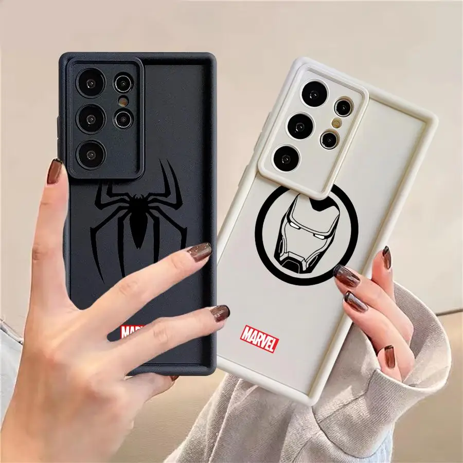 Marvel SpiderMan IronMan LOGO Phone Case for Realme C12 C15 C20 8s 11 C31 C33 8 C55 C67 12 Pro+ C11 C35 C21 Soft Cover Funda