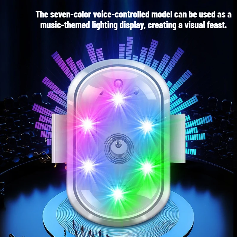 1Pc Universal High-Visibility Anti-Collision Light - 7Color Wireless Strobe for Drones, Aircraft, Motorcycle & Car Safety