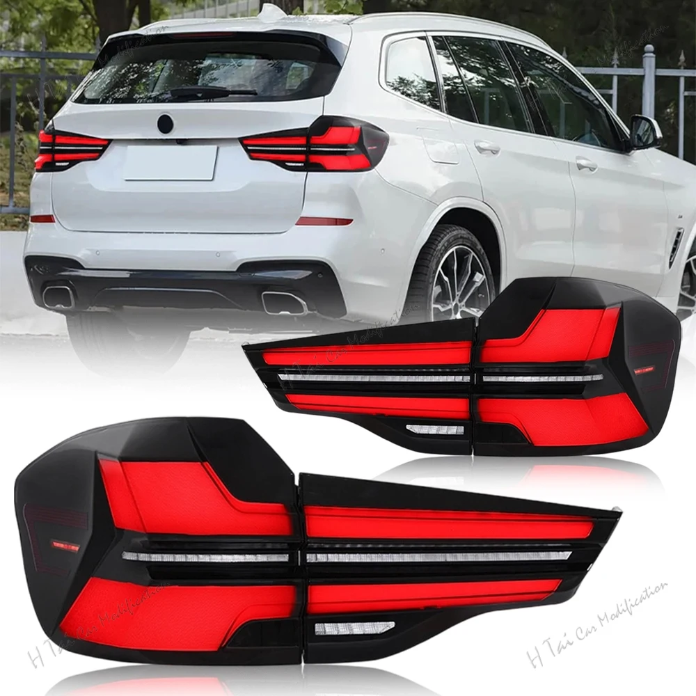 4Pcs LED Tail Lights For BMW X3 G01 G08 2018-2022 Rear Lamps Assembly DRL Taillight Dynamic Turn Signal Car Light Assemblies