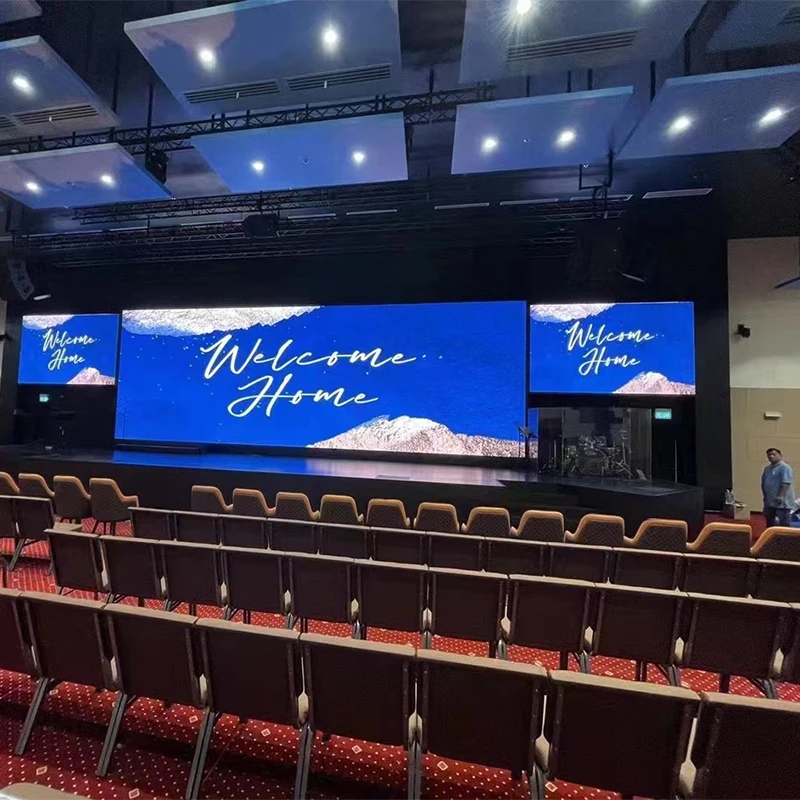 Easy to Install Wall Mount Led Cheap Display P2.5 P3 P4 P5 P6 P6.67 P8 P10 Screen Advertising Painel Led Screen Church