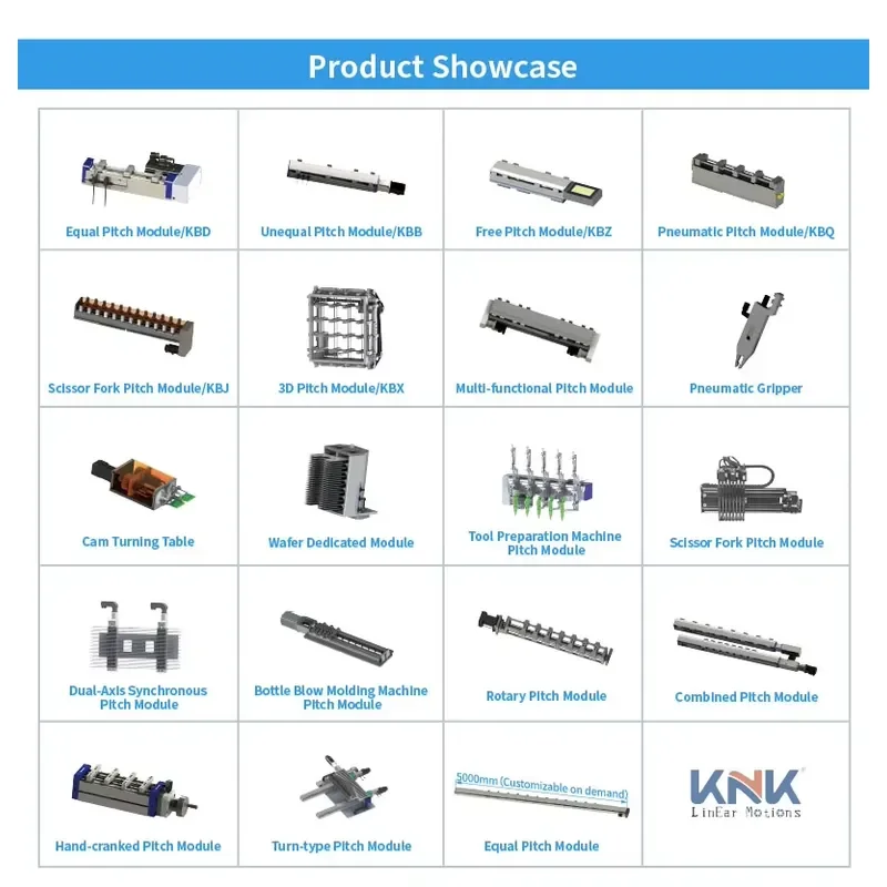 KNK High Precision Variable Pitch Linear Actuator - Multi-Station Cam Driven System for Auto Pick and Place view 5