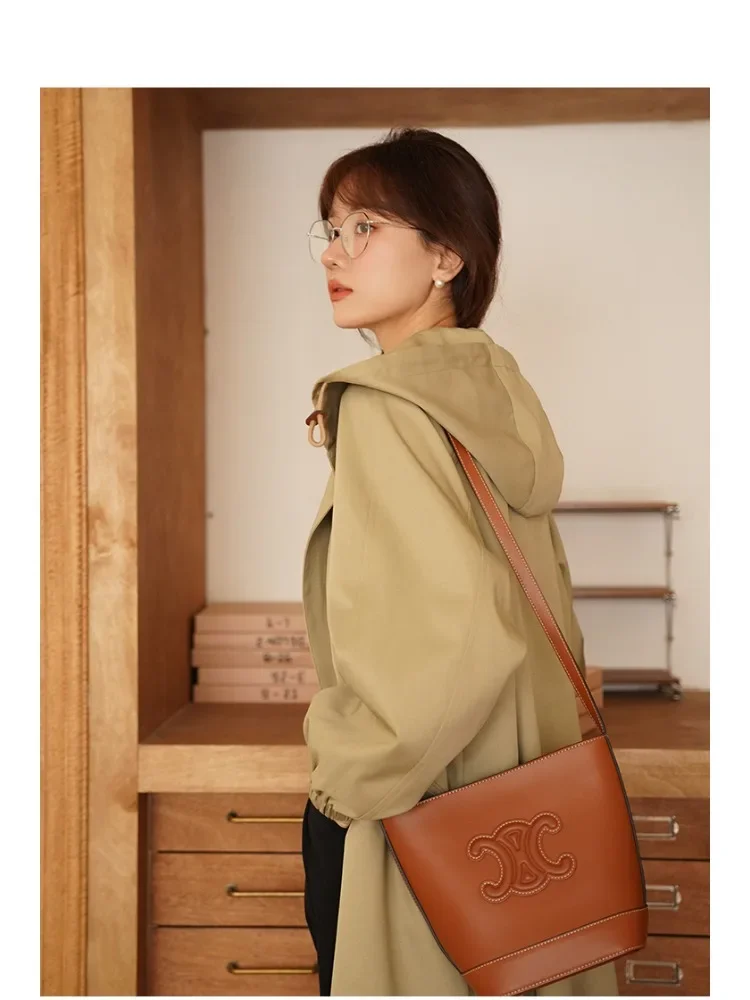 Korean Style Spring Autumn Casual Loose Fit Hooded Trench Coat Women Mid-Length Long Sleeve Chic Elegant Coat for Casual Looks