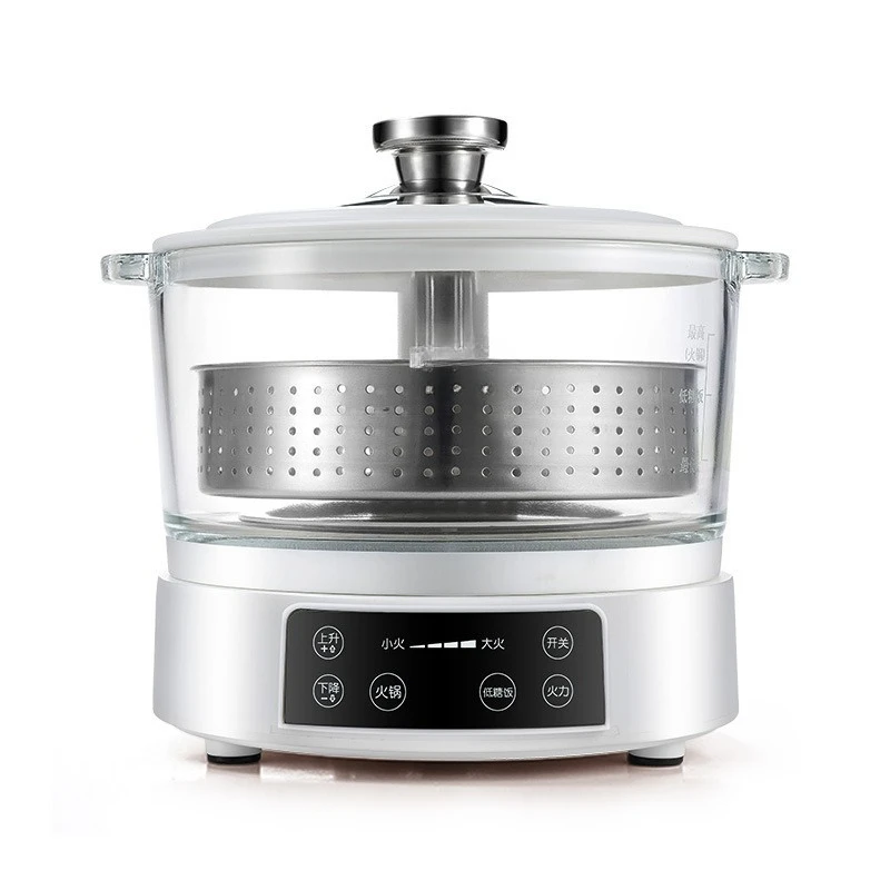Intelligent lifting rice cooker  soup separation filter Steamed  pot Drain electric pot Household