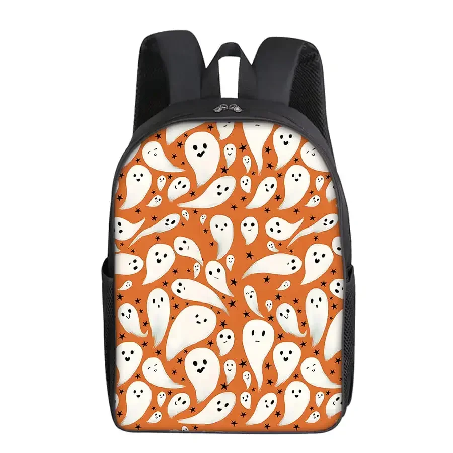 

Ghost Pattern Single Layer Backpacks for Boy and Girls Best Gifts 3D Cartoon School Backpack for Children Bags