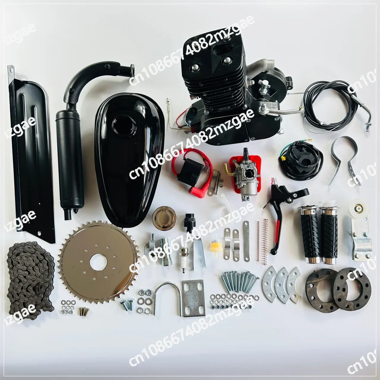 110cc Pocket Bike Full Engine Kit - DIY Electric Mountain Bike Steam Engine Conversion System for Adults