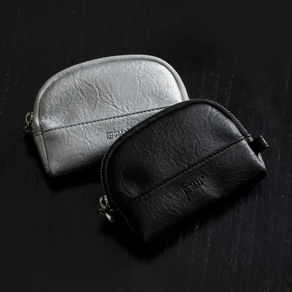 Monedero de cuero PU Retro, bolsa multifuncional para tarjetas con cremallera, bolsa de almacenamiento de llaves