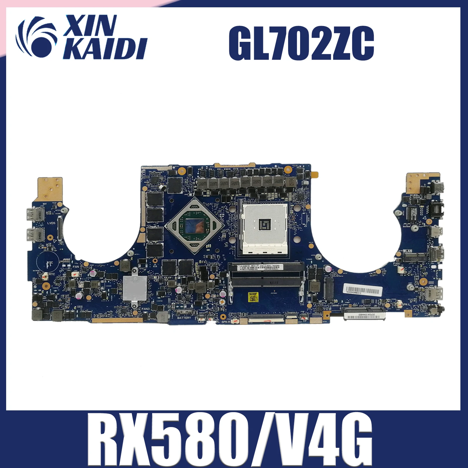 GL702Z Notebook Mainboard For ASUS ROG Strix GL702ZC GL702Z Laptop Motherboard RX580 Systemboard