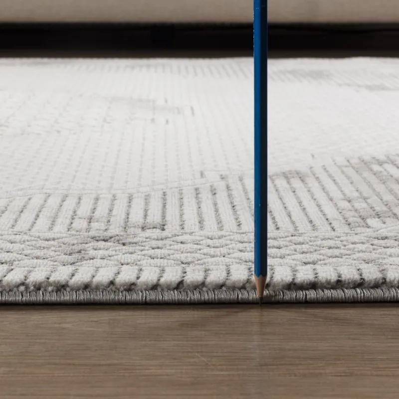 Geometrix GC_DIM1004 Серый 5 футов 3 дюйма. x 7 футов, 3 дюйма. Зональный коврик