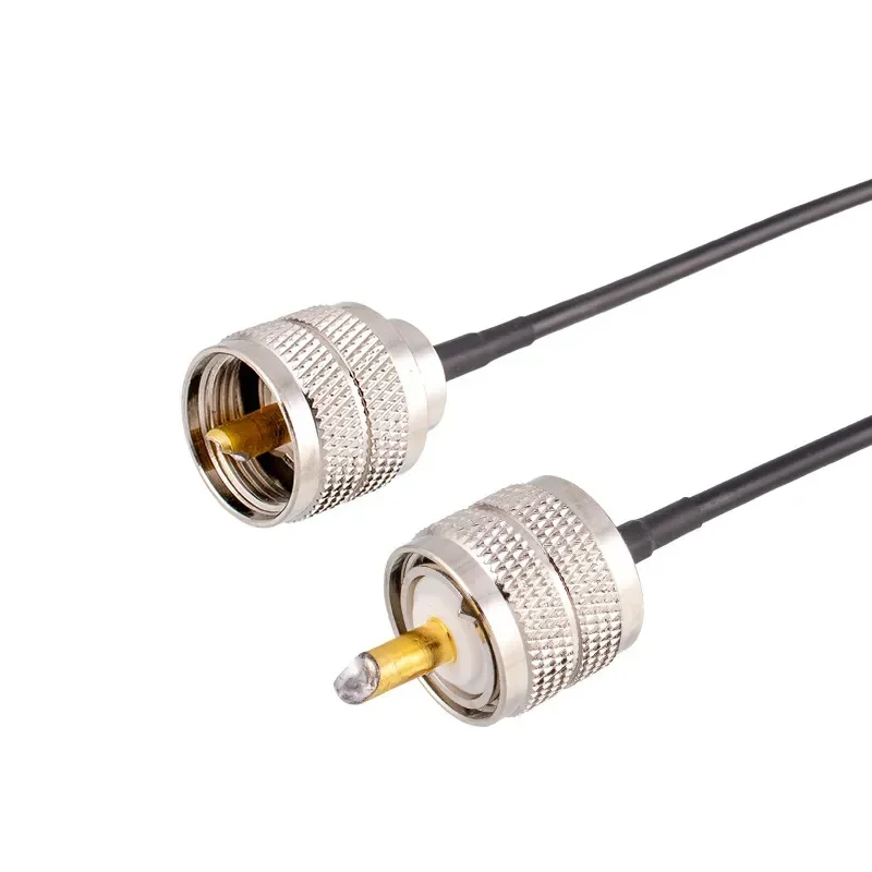 5PCS PL259 Male to Male Adapter Cable UHF public to public RG174 line with a length of 5 meters