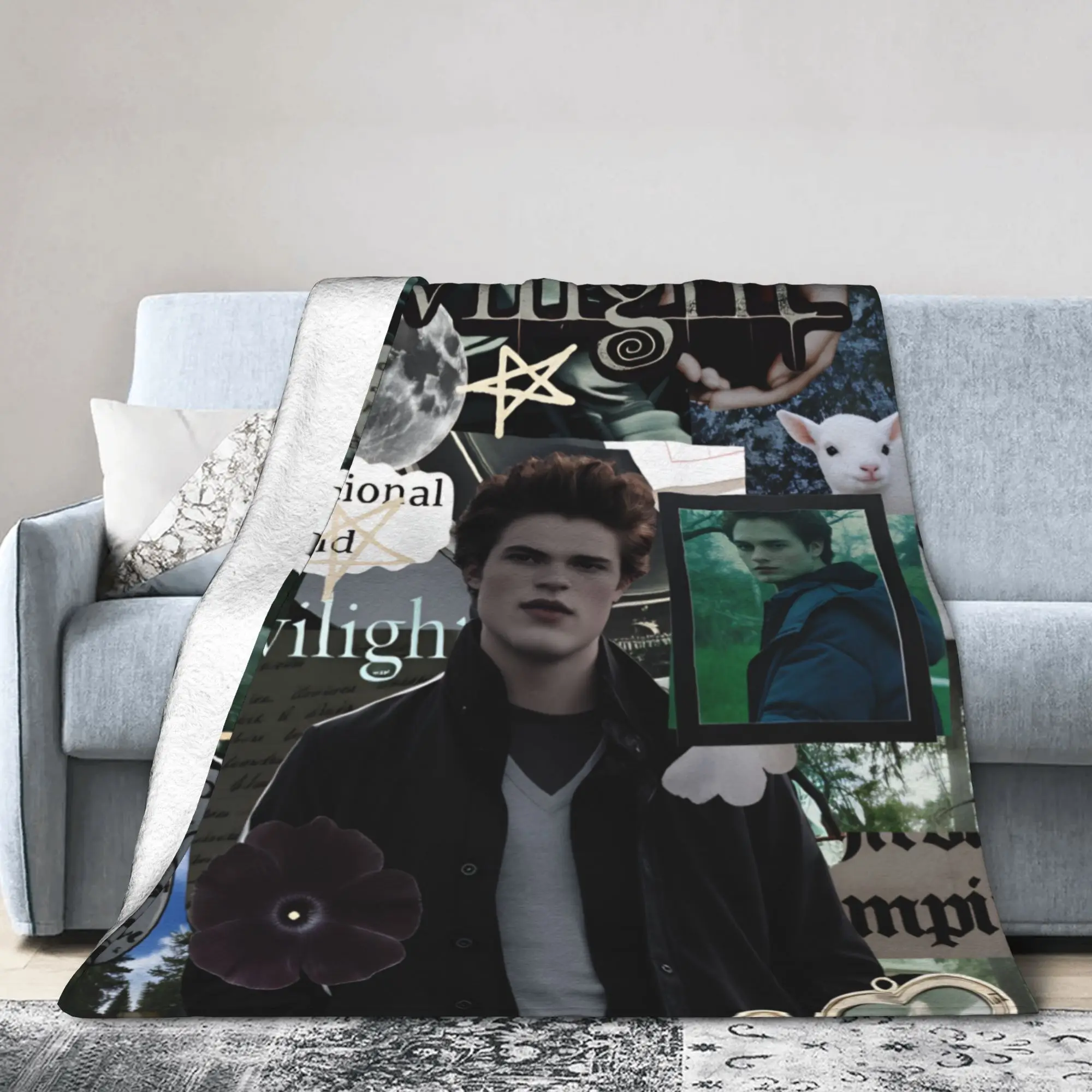 ديكور إدوارد بطانية دافئة الشفق ساغا بنات بنين أفخم الفراش يلقي الأريكة كرسي الفانيلا المفرش أريكة غطاء سرير