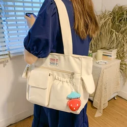 Borsa a tracolla da donna di grande capacità 2024 borsa a tracolla in Nylon regolabile per studenti Preppy di nuova moda borse a tracolla Oxford